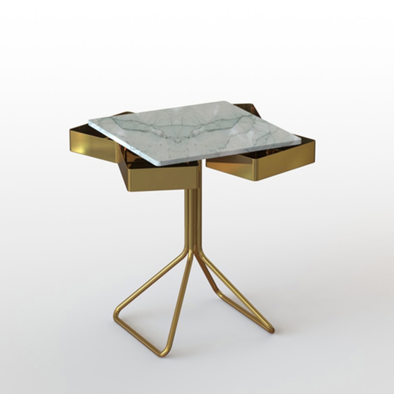 Francesco Meda - Top Secret Coffee Table – Verde Mediterraneo Marble