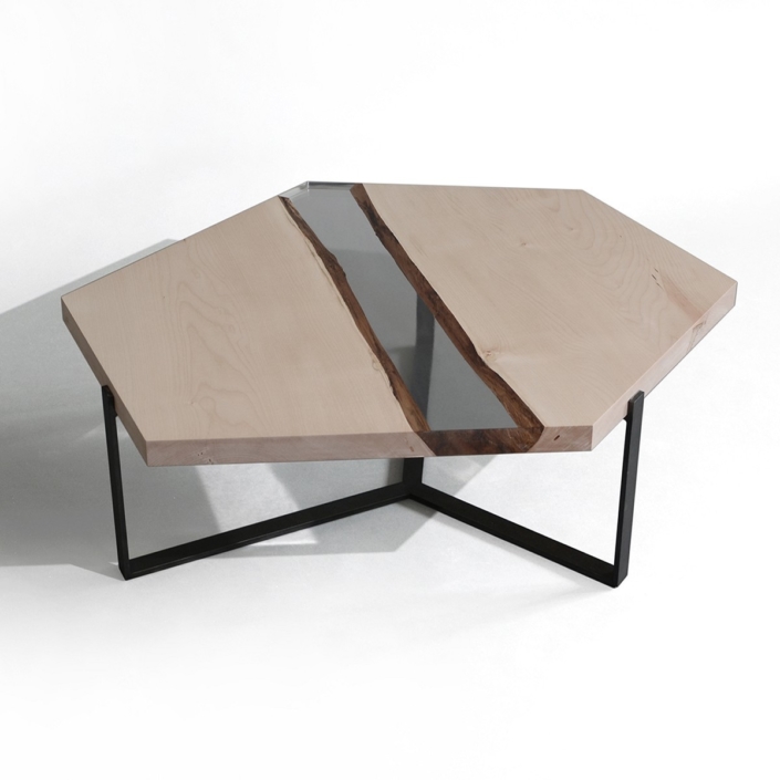 Alcarol - Crystal maple low table