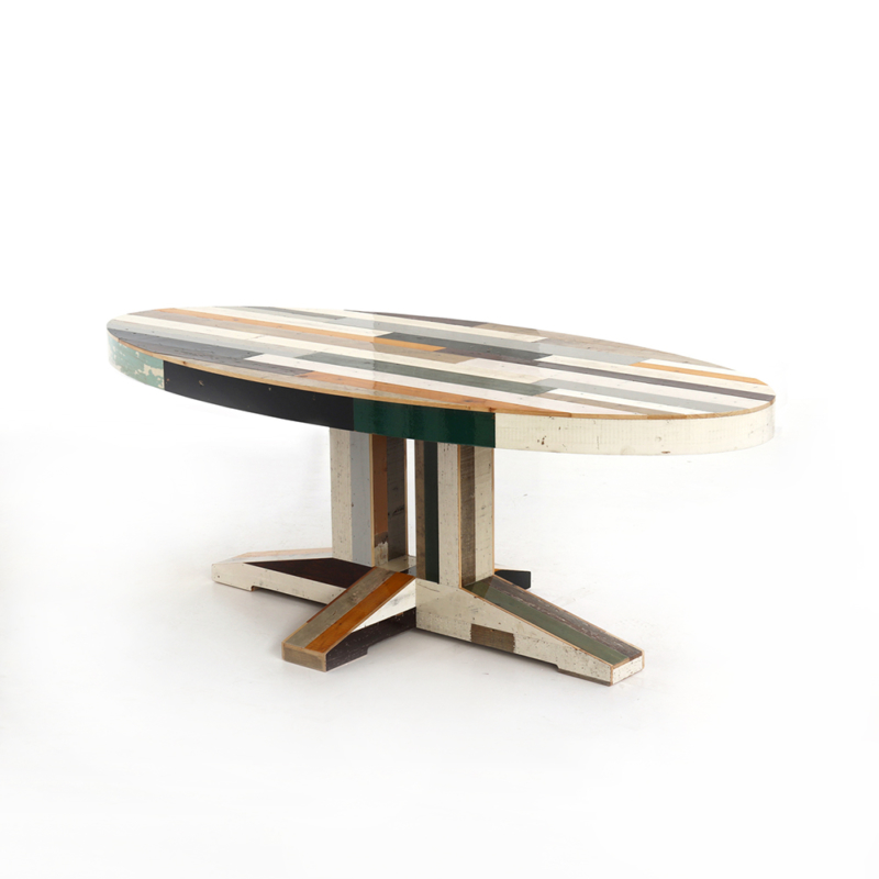 Piet Hein Eek - Canteen Table in Scrapwood - Oval