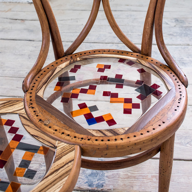 Hillsideout - Mosaiced Thonet Bench