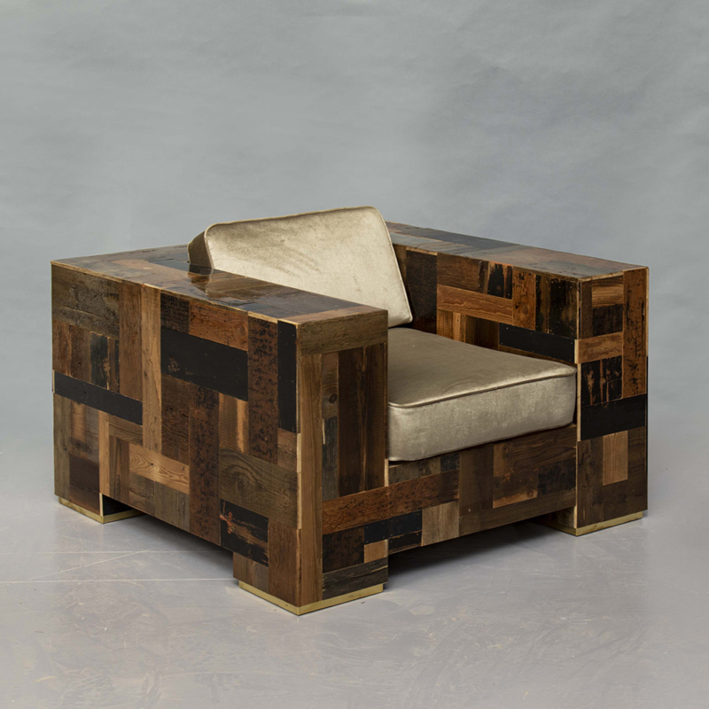 Piet Hein Eek - Dark Waste Armchair